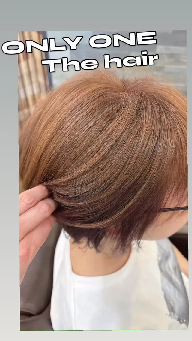 ✨イヤリングカラーで魅せる“大人ショート”✨